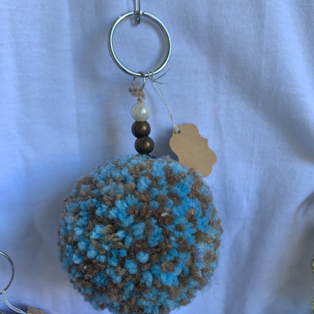 Pom Pom Keychain! Handmade! NWT!